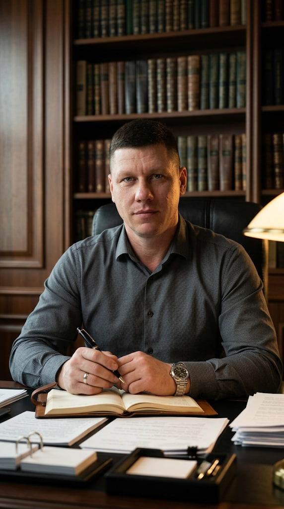 Сергій Величко за робочим столом